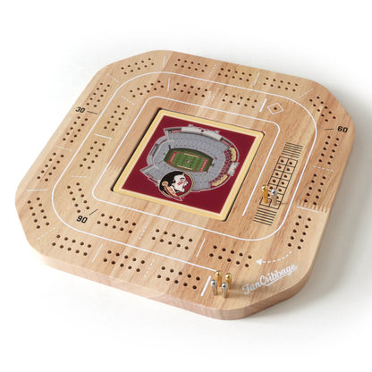 NCAA Florida State Seminoles StadiumView Cribbage