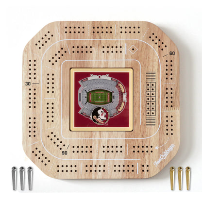 NCAA Florida State Seminoles StadiumView Cribbage