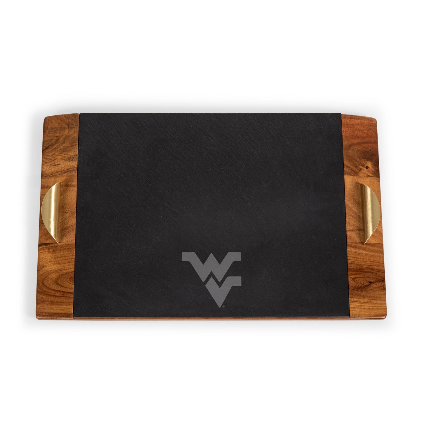 West Virginia Mountaineers - Covina Acacia and Slate Serving Tray