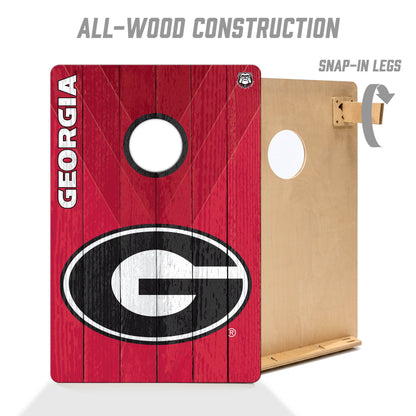 NCAA Georgia Bulldogs 2' X 3' All-Wood Cornhole Set - Alt 2