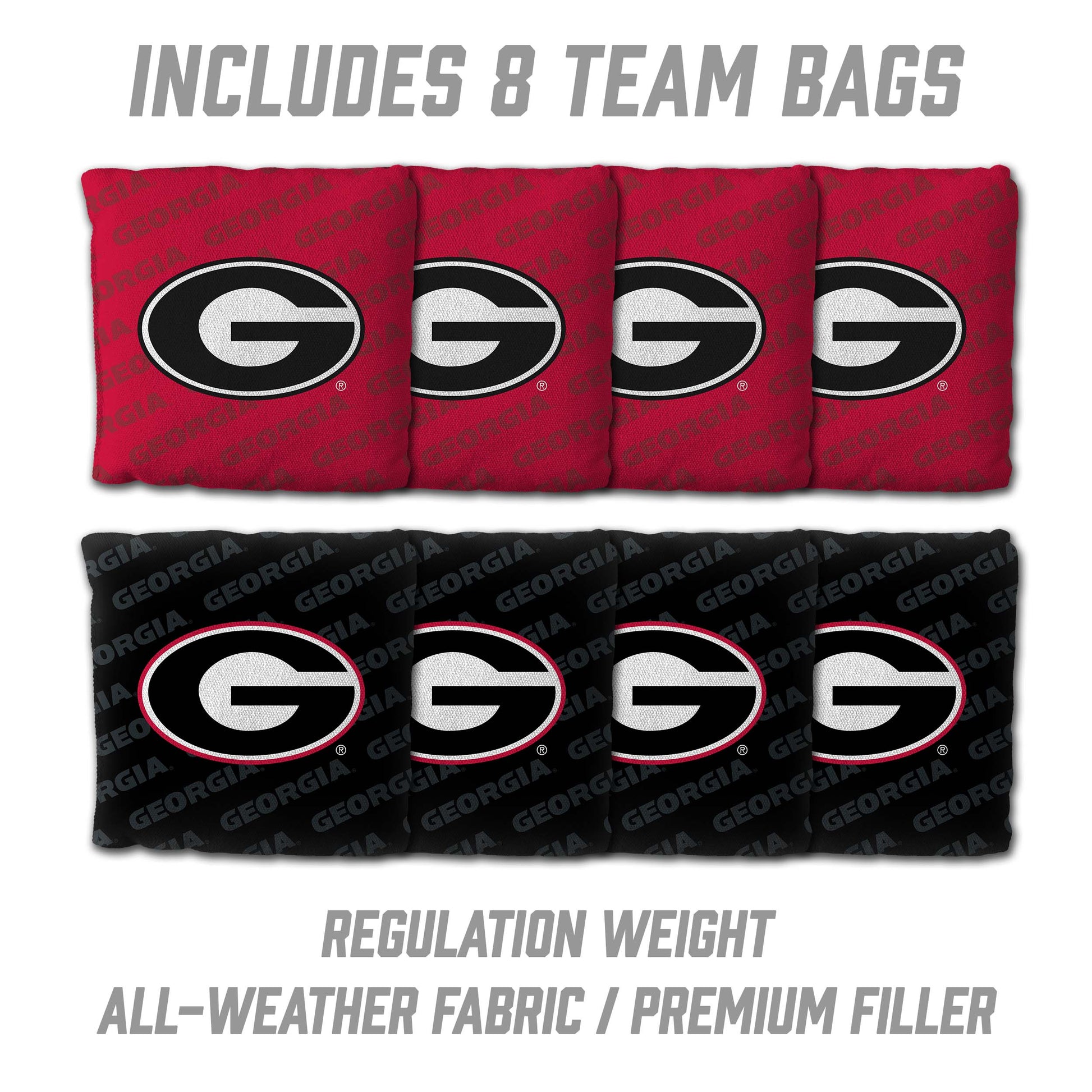NCAA Georgia Bulldogs 2' X 3' All-Wood Cornhole Set - Alt 3