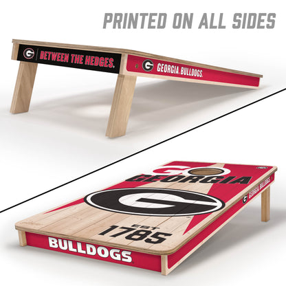 NCAA Georgia Bulldogs 2' x 4' All-Wood Cornhole Set