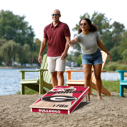 NCAA Georgia Bulldogs 2' x 4' All-Wood Cornhole Set