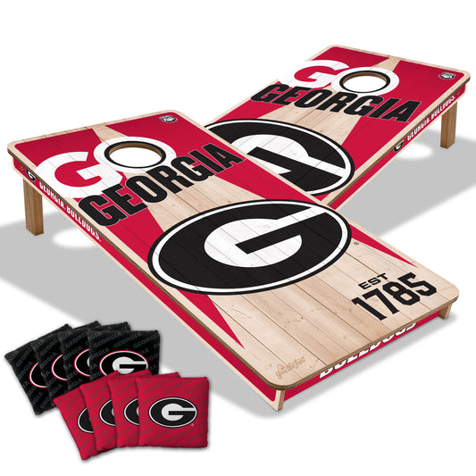 NCAA Georgia Bulldogs 2' x 4' All-Wood Cornhole Set