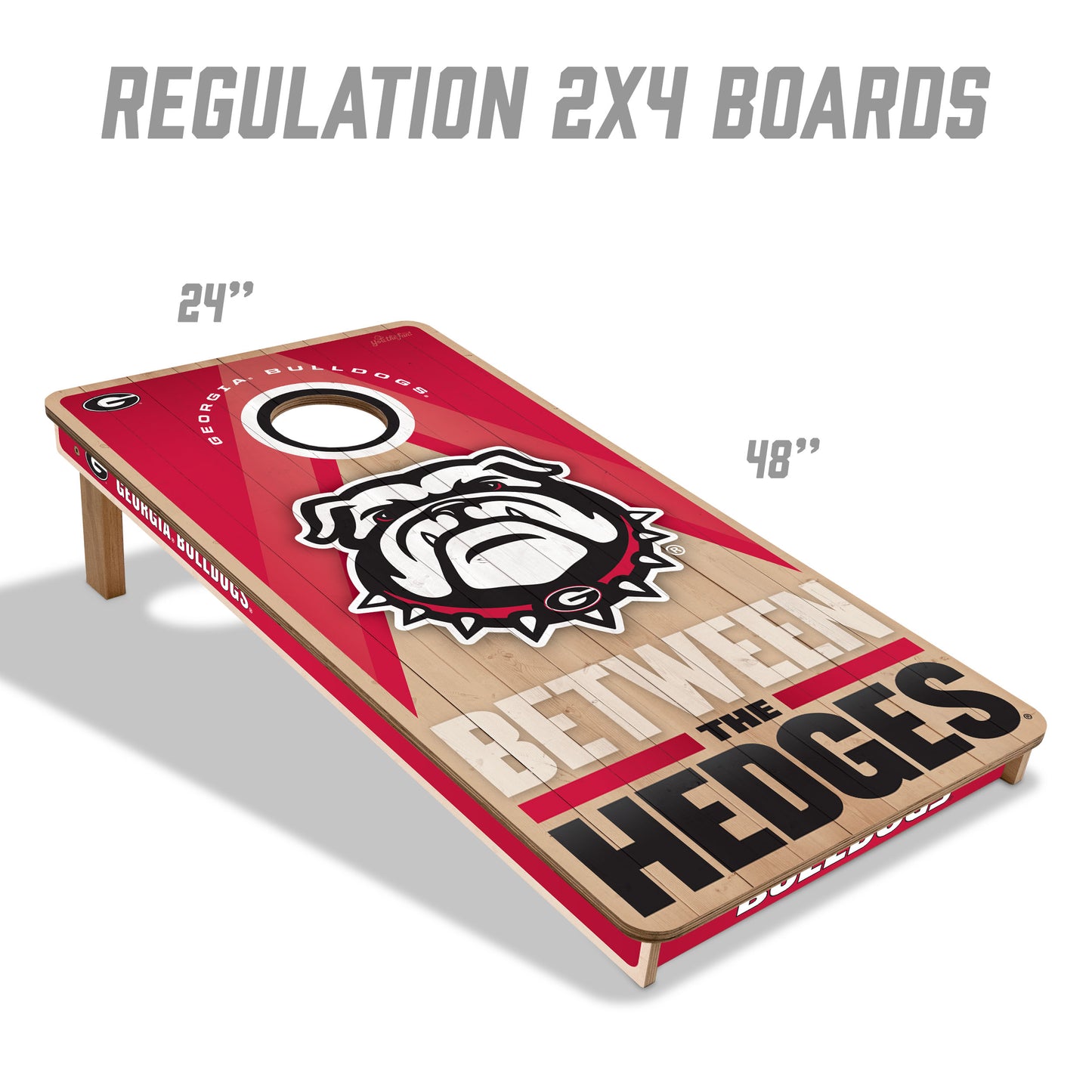 NCAA Georgia Bulldogs 2' x 4' Slogan Series Cornhole