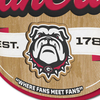 Georgia Bulldogs Fan Cave Sign Alt 3