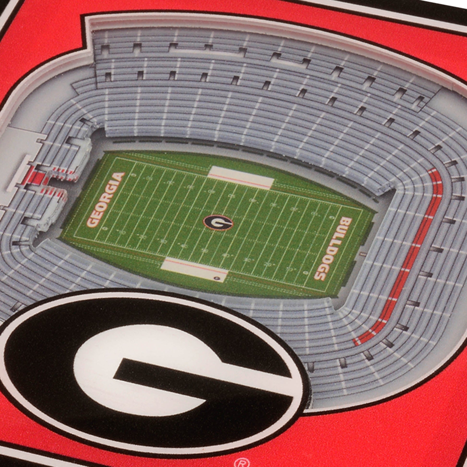 NCAA Georgia Bulldogs StadiumView Cribbage