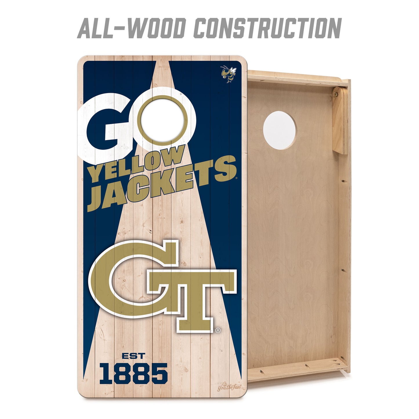 NCAA Georgia Tech Yellow Jackets 2' x 4' Slogan Series Cornhole