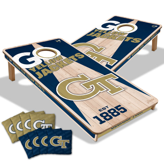NCAA Georgia Tech Yellow Jackets 2' x 4' All-Wood Cornhole Set