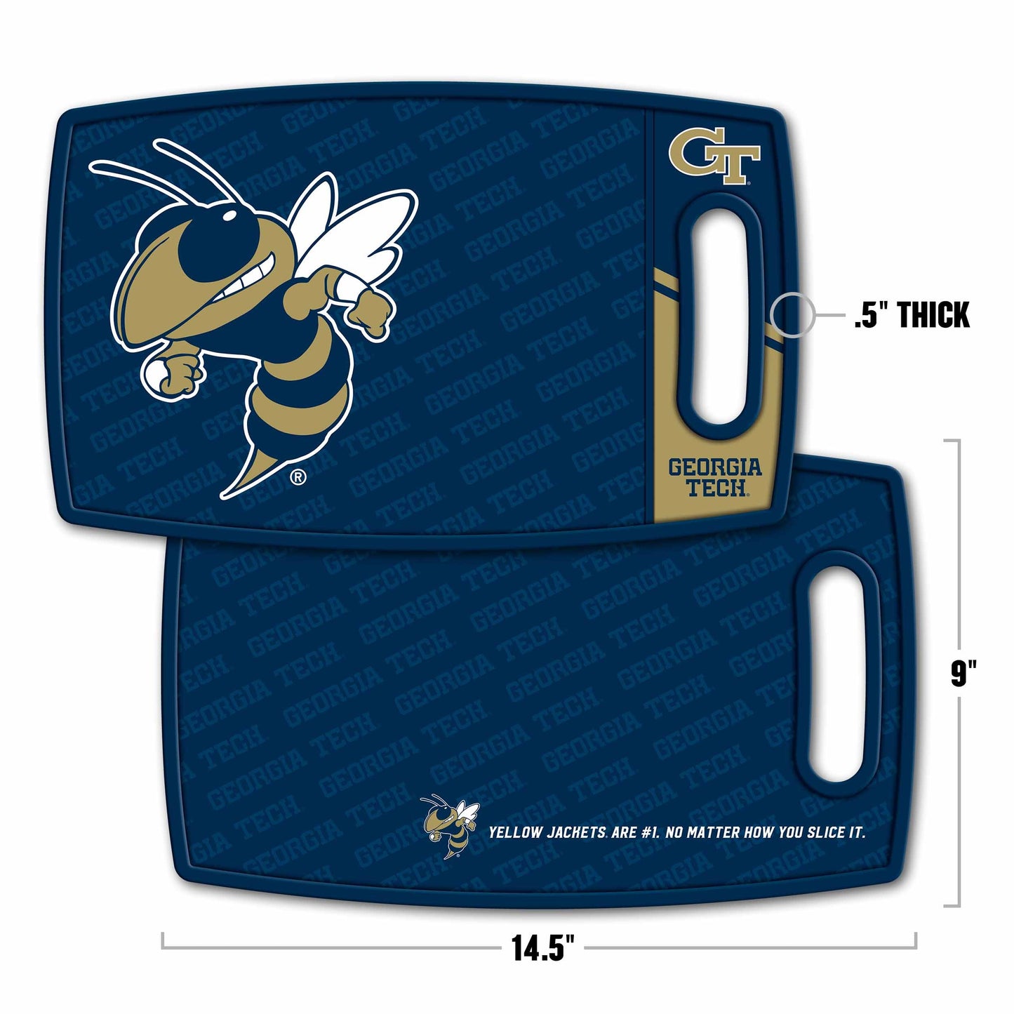 Georgia Tech Yellow Jackets Logo Series Cutting Board Alt 1