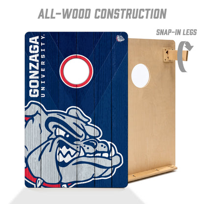 NCAA Gonzaga Bulldogs 2' X 3' All-Wood Cornhole Set - Alt 2