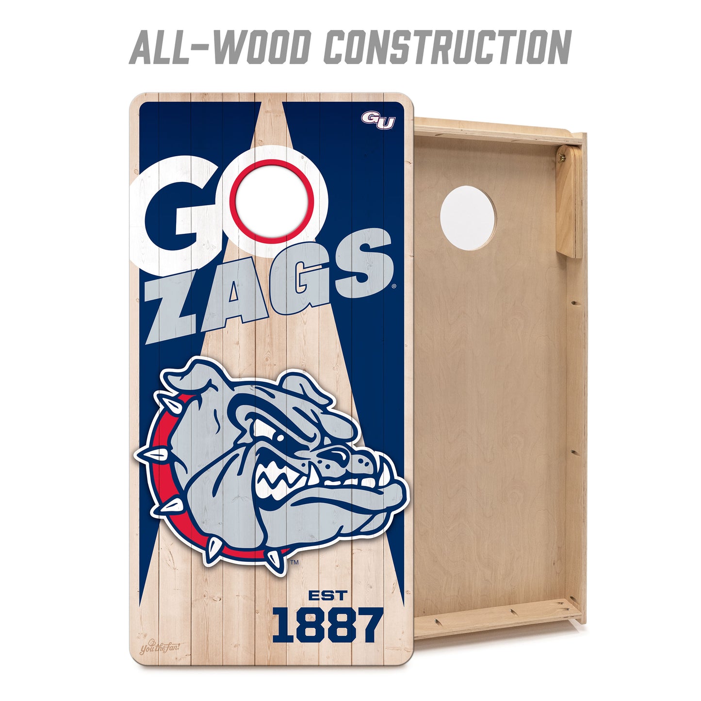 NCAA Gonzaga Bulldogs 2' x 4' Slogan Series Cornhole