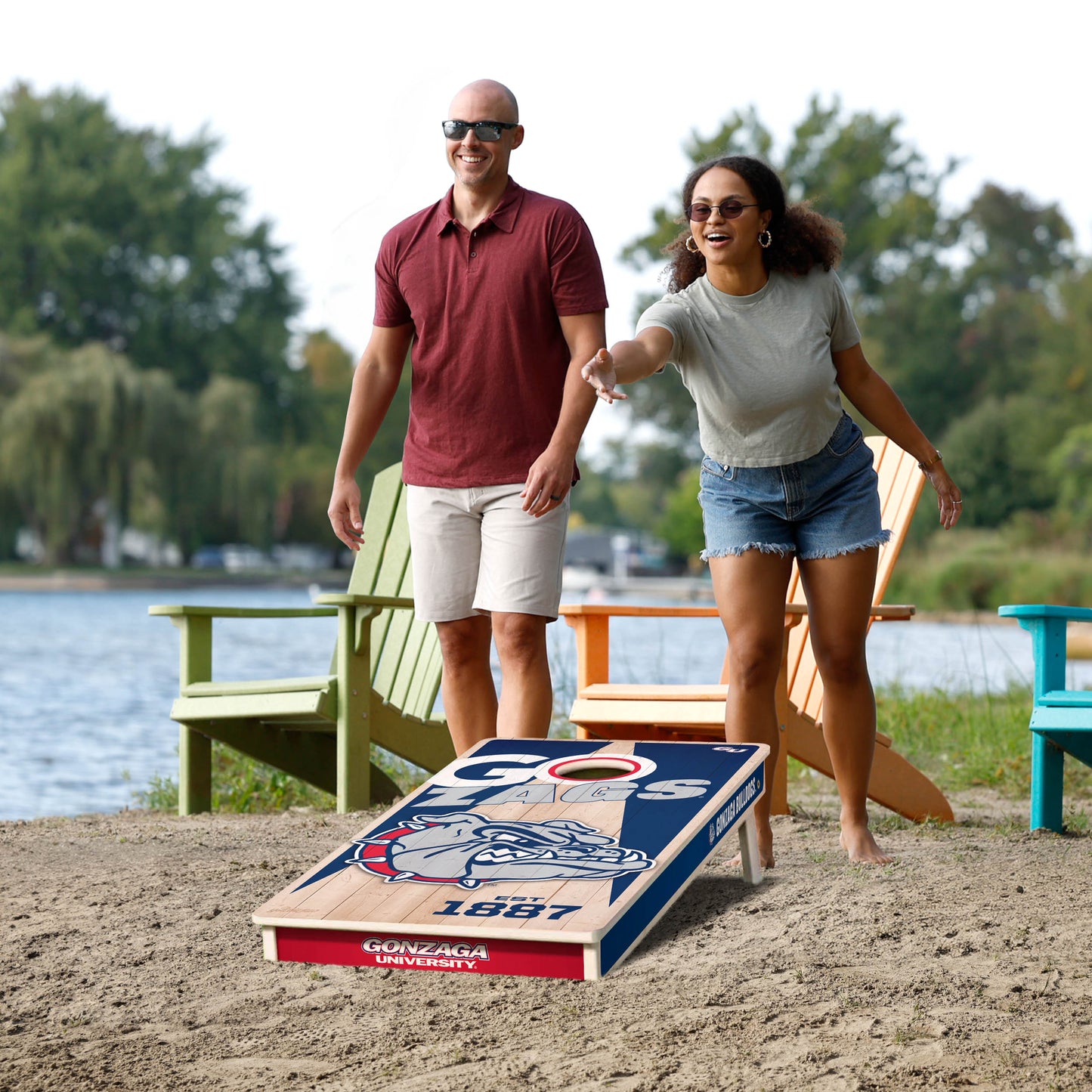 NCAA Gonzaga Bulldogs 2' x 4' Slogan Series Cornhole