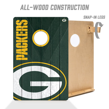 NFL Green Bay Packers 2' X 3' All-Wood Cornhole Set - Alt 2