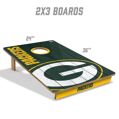 NFL Green Bay Packers 2' X 3' All-Wood Cornhole Set - Alt 4