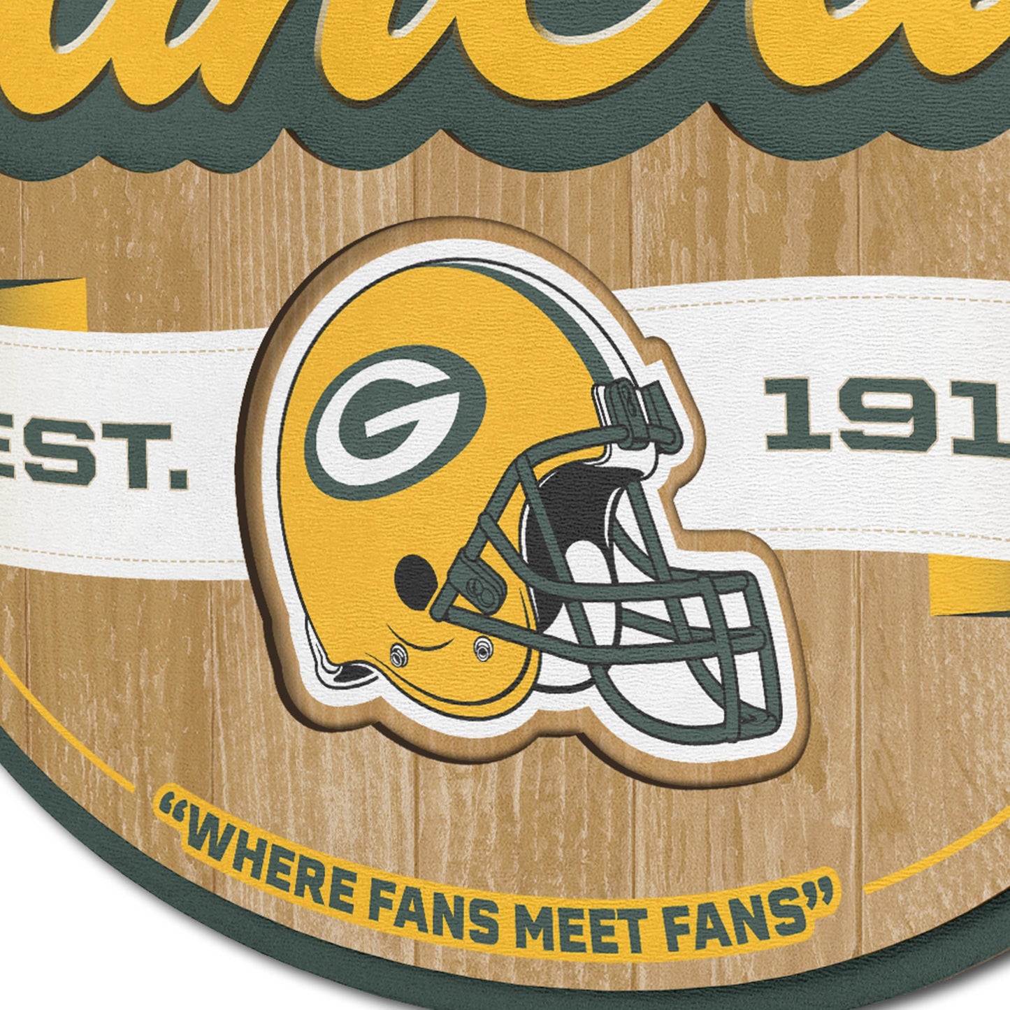 Green Bay Packers Fan Cave Wall Art Alt 3