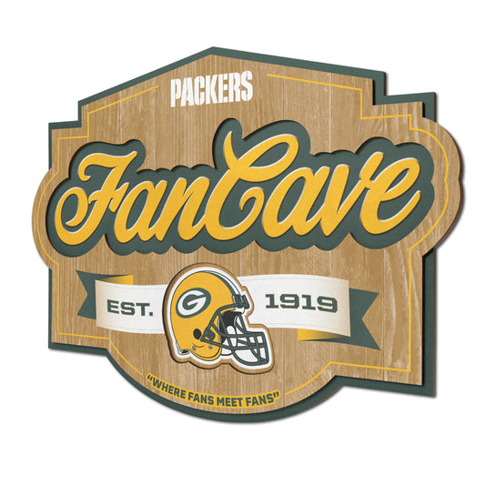 Green Bay Packers Fan Cave Wall Art
