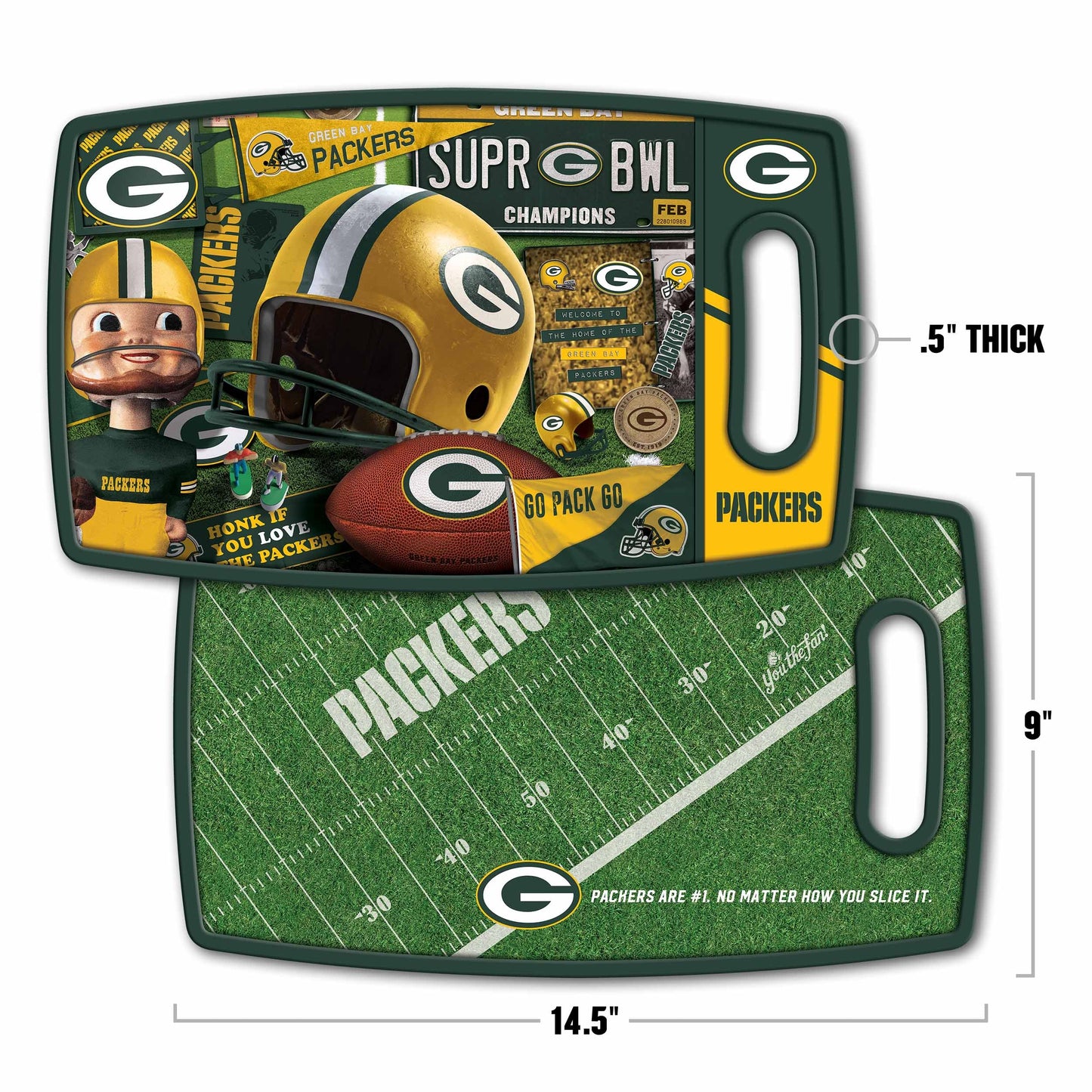 Green Bay Packers Retro Series Cutting Board Alt 1