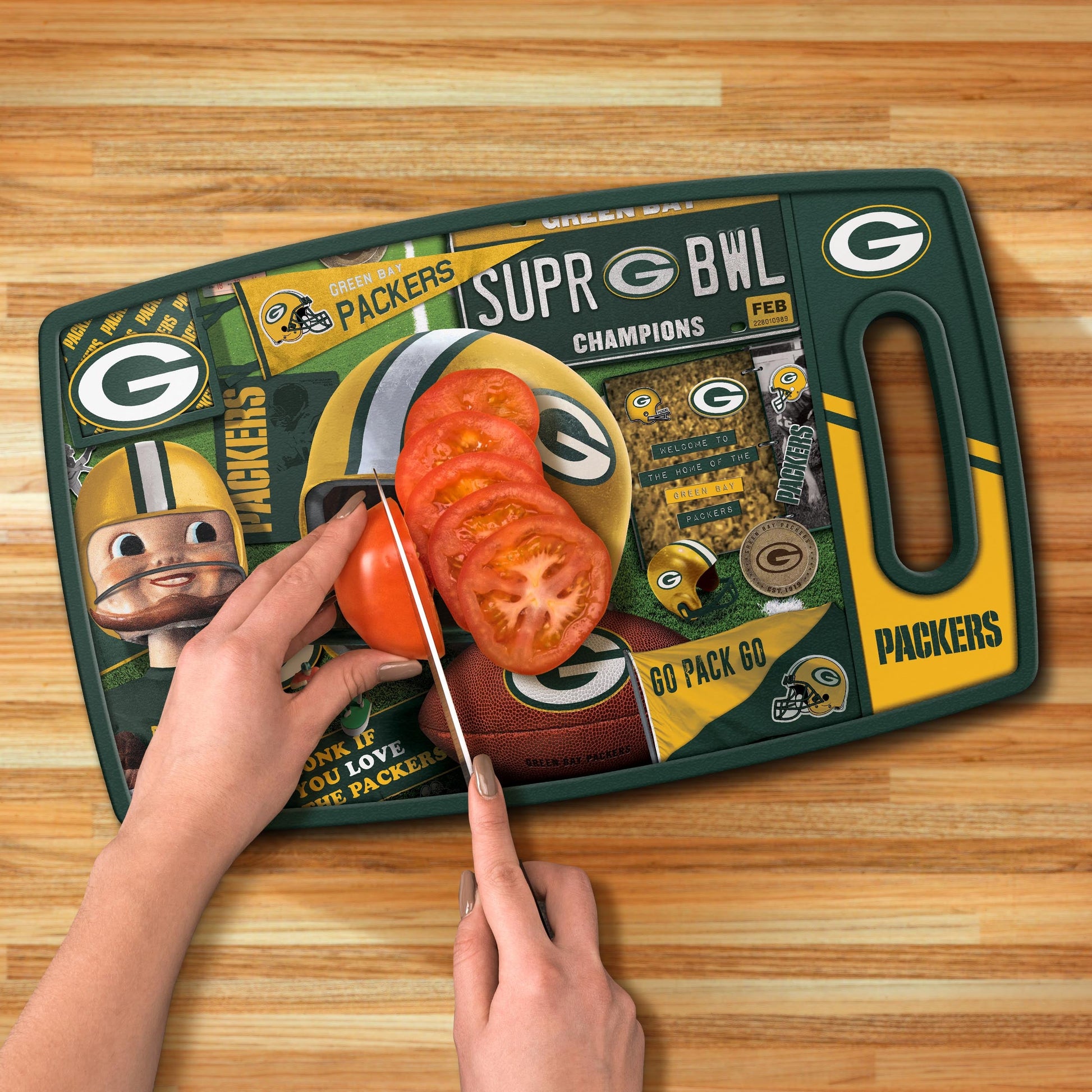 Green Bay Packers Retro Series Cutting Board Alt 3