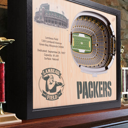 NFL Green Bay Packers 25-Layer StadiumView Wallart