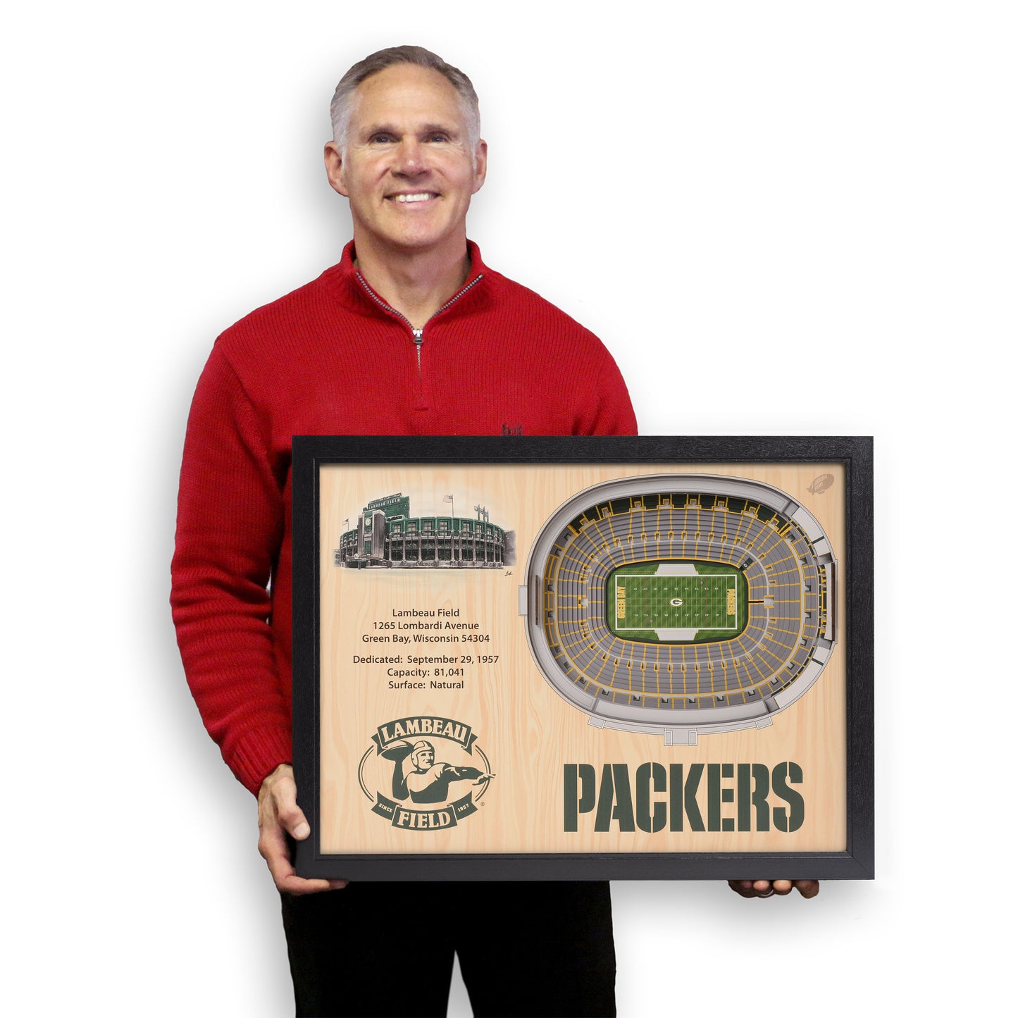 NFL Green Bay Packers 25-Layer StadiumView Wallart