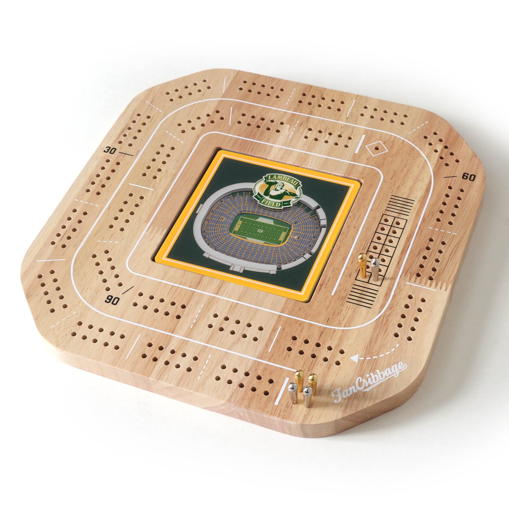 NFL Green Bay Packers StadiumView Cribbage Game