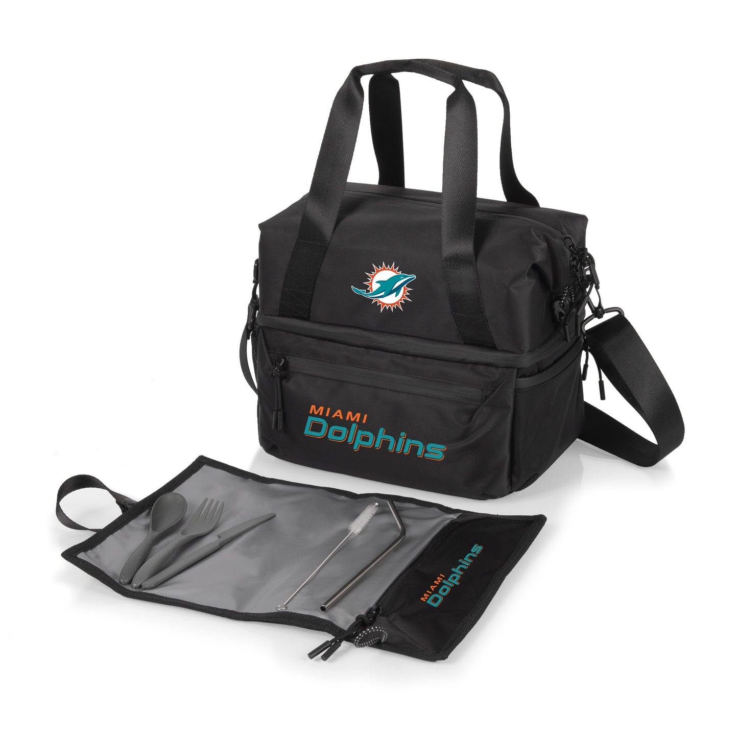 Miami Dolphins - Tarana Recycled Lunch Bag Cooler with Utensils