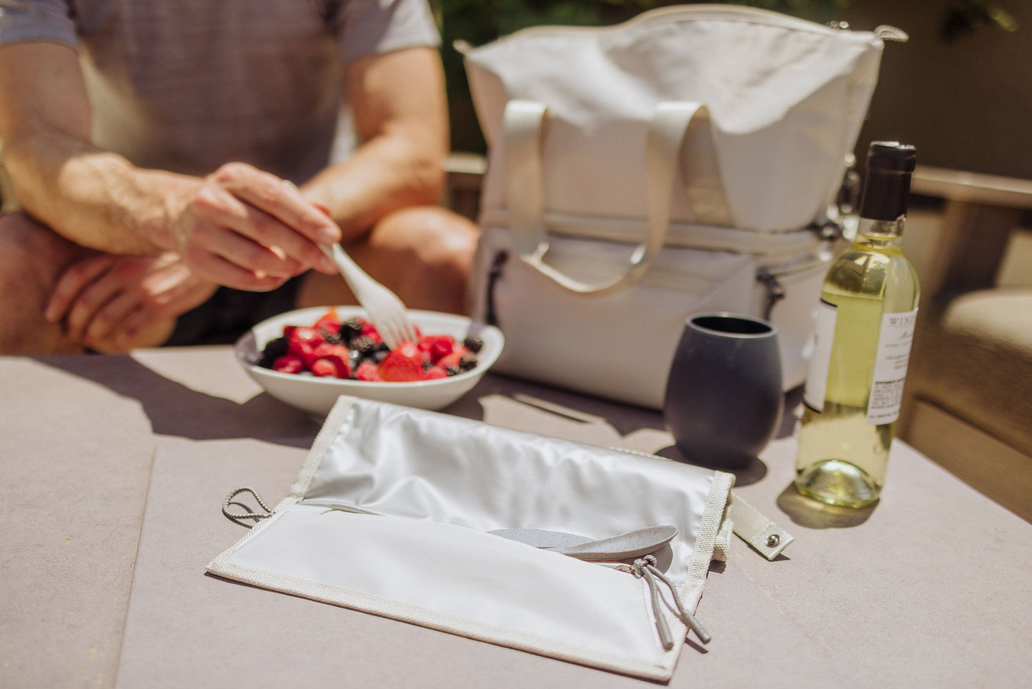 Tarana Recycled Lunch Bag Cooler with Utensils