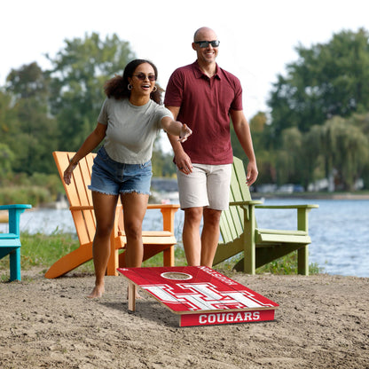 NCAA Houston Cougars 2' X 3' All-Wood Cornhole Set - Alt 5