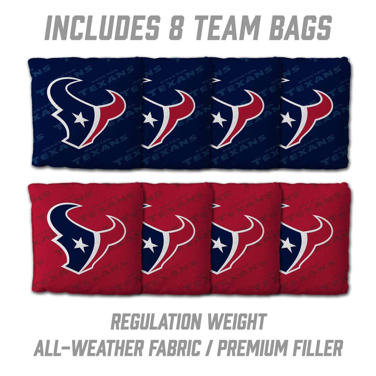 NFL Houston Texans 2' X 3' All-Wood Cornhole Set - Alt 3
