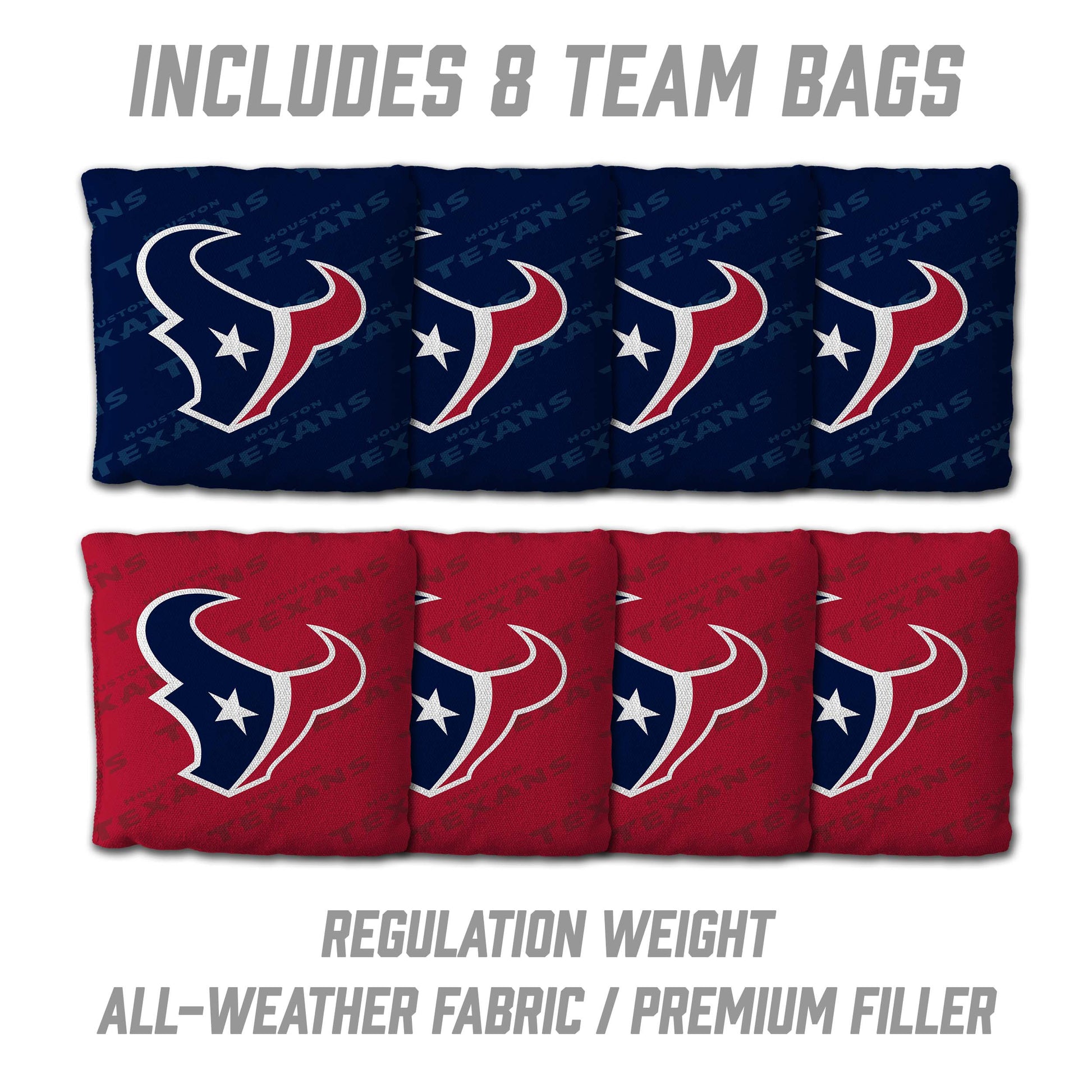 NFL Houston Texans 2' X 3' All-Wood Cornhole Set - Alt 3