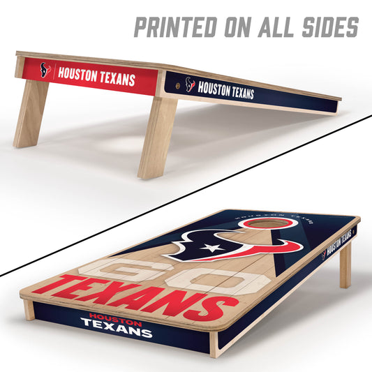 NFL Houston Texans 2' x 4' All-Wood Cornhole Set