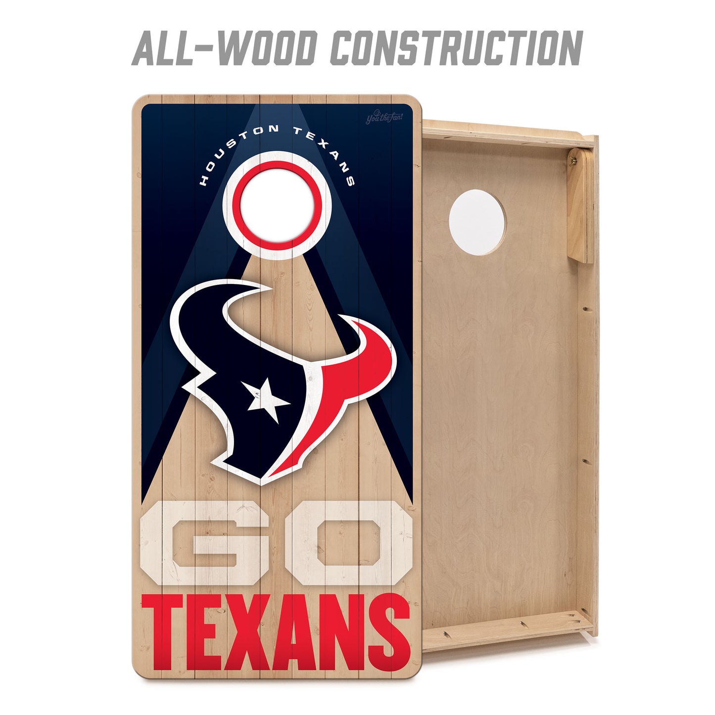 NFL Houston Texans 2' x 4' All-Wood Cornhole Set
