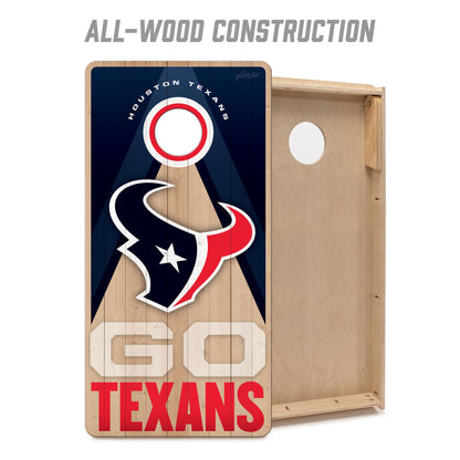 NFL Houston Texans 2' x 4' All-Wood Cornhole Set