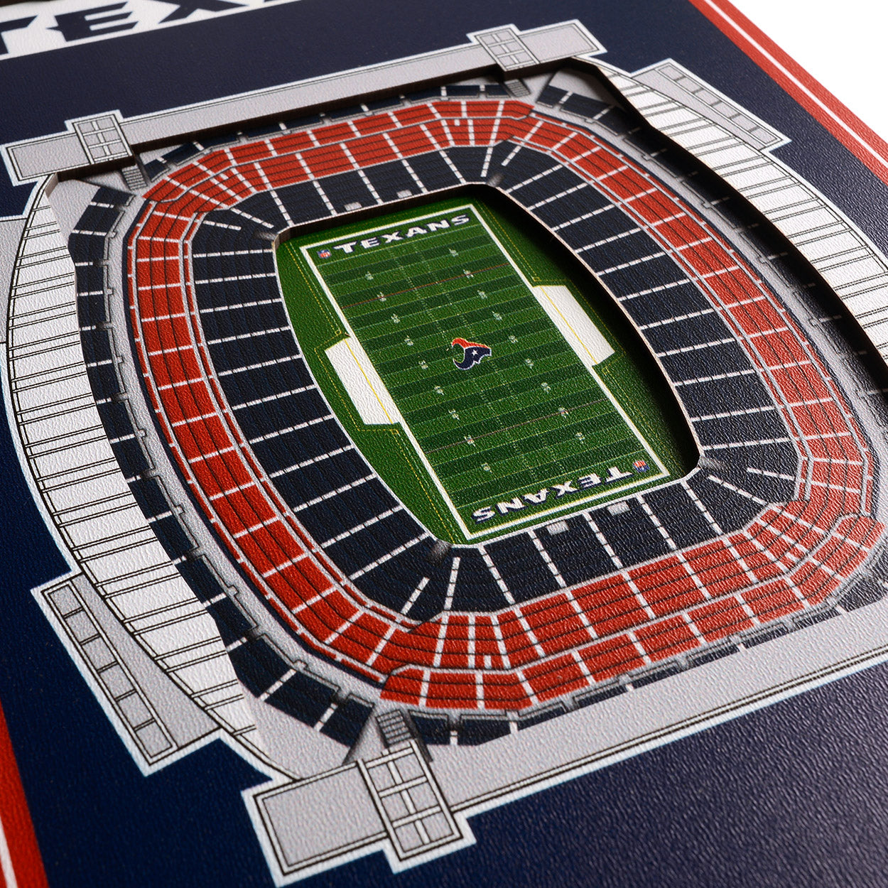 NFL Houston Texans 3D Stadium Banner 8' X 32'