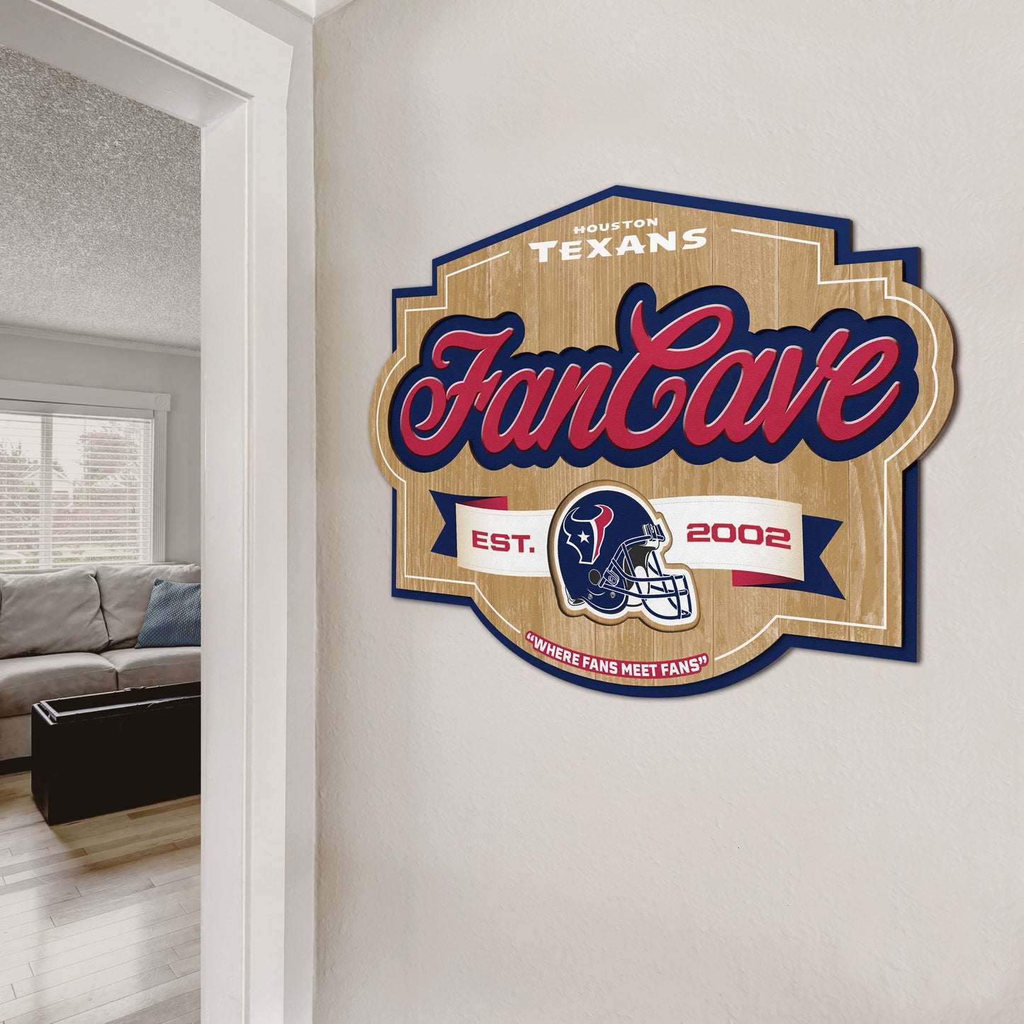 Houston Texans Fan Cave Wall Art Alt 2