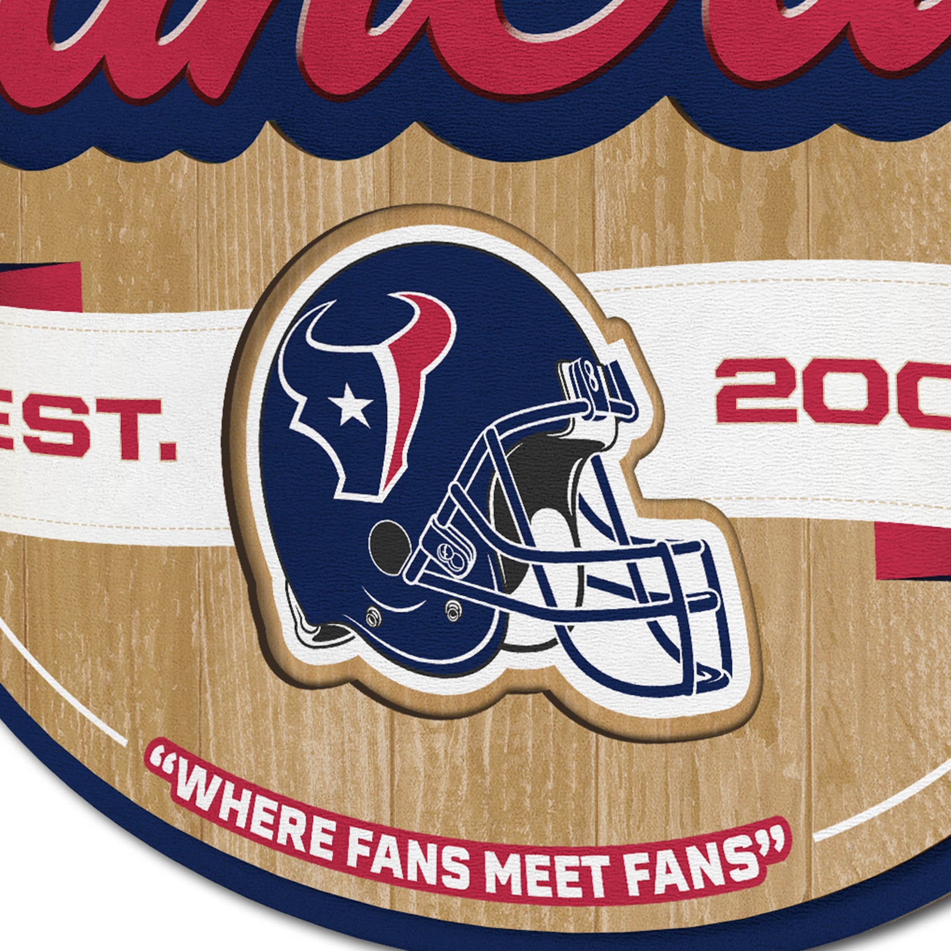 Houston Texans Fan Cave Wall Art Alt 3