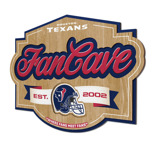 Houston Texans Fan Cave Wall Art