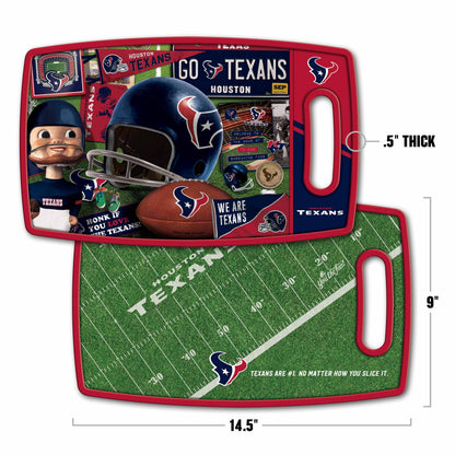 Houston Texans Retro Series Cutting Board Alt 1