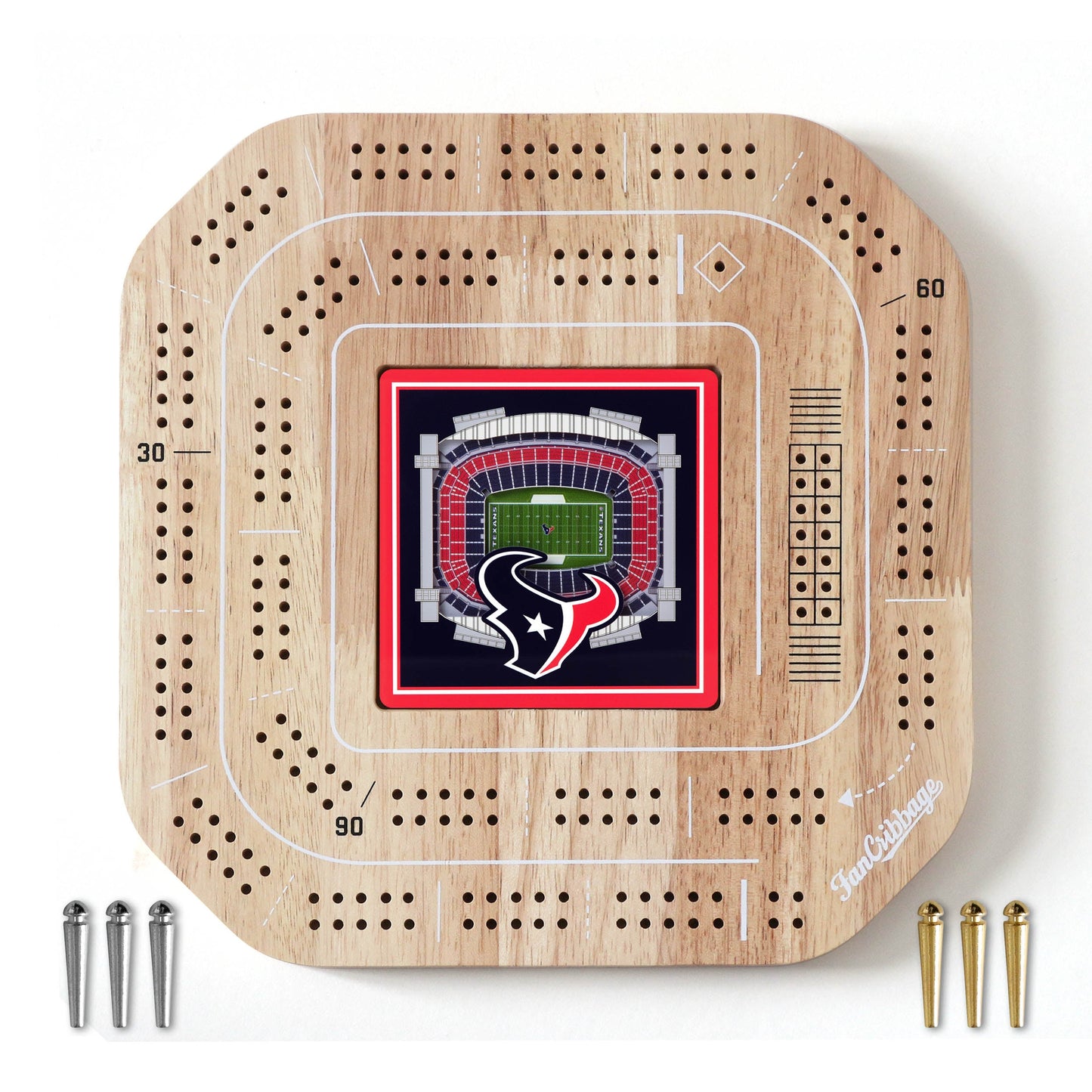 NFL Houston Texans StadiumView Cribbage Game