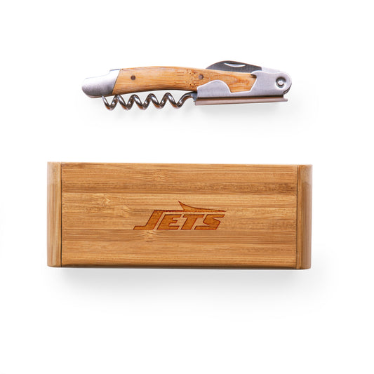 New York Jets - Elan Deluxe Corkscrew In Bamboo Box