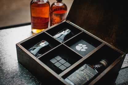 Clemson Tigers - Whiskey Box Gift Set