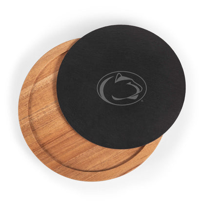 Penn State Nittany Lions - Insignia Acacia and Slate Serving Board with Cheese Tools