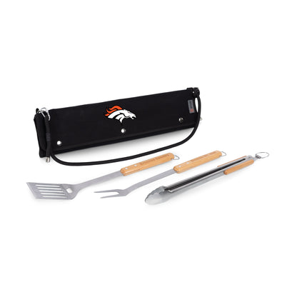 Denver Broncos - BBQ Roll Up 3 Piece Set