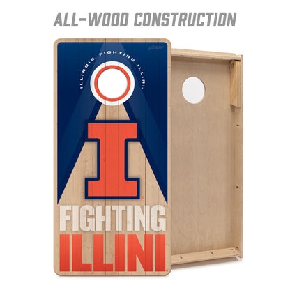 NCAA Illinois Fighting Illini 2' x 4' Slogan Series Cornhole