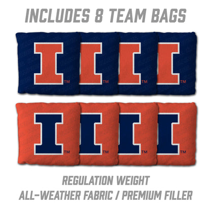 NCAA Illinois Fighting Illini 2' x 4' Slogan Series Cornhole