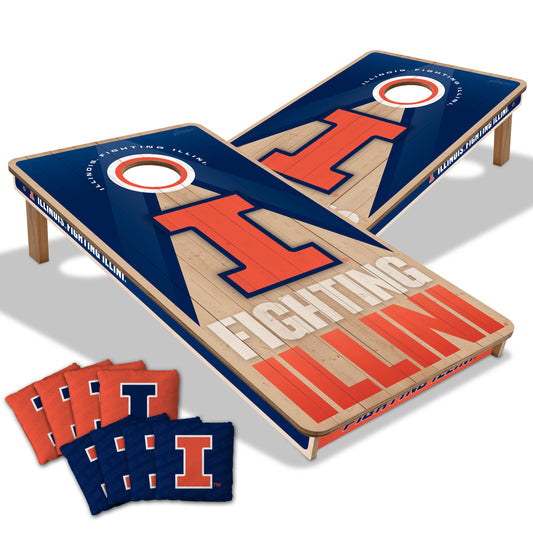 NCAA Illinois Fighting Illini 2' x 4' Slogan Series Cornhole