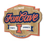 Illinois Fighting Illini Fan Cave Sign