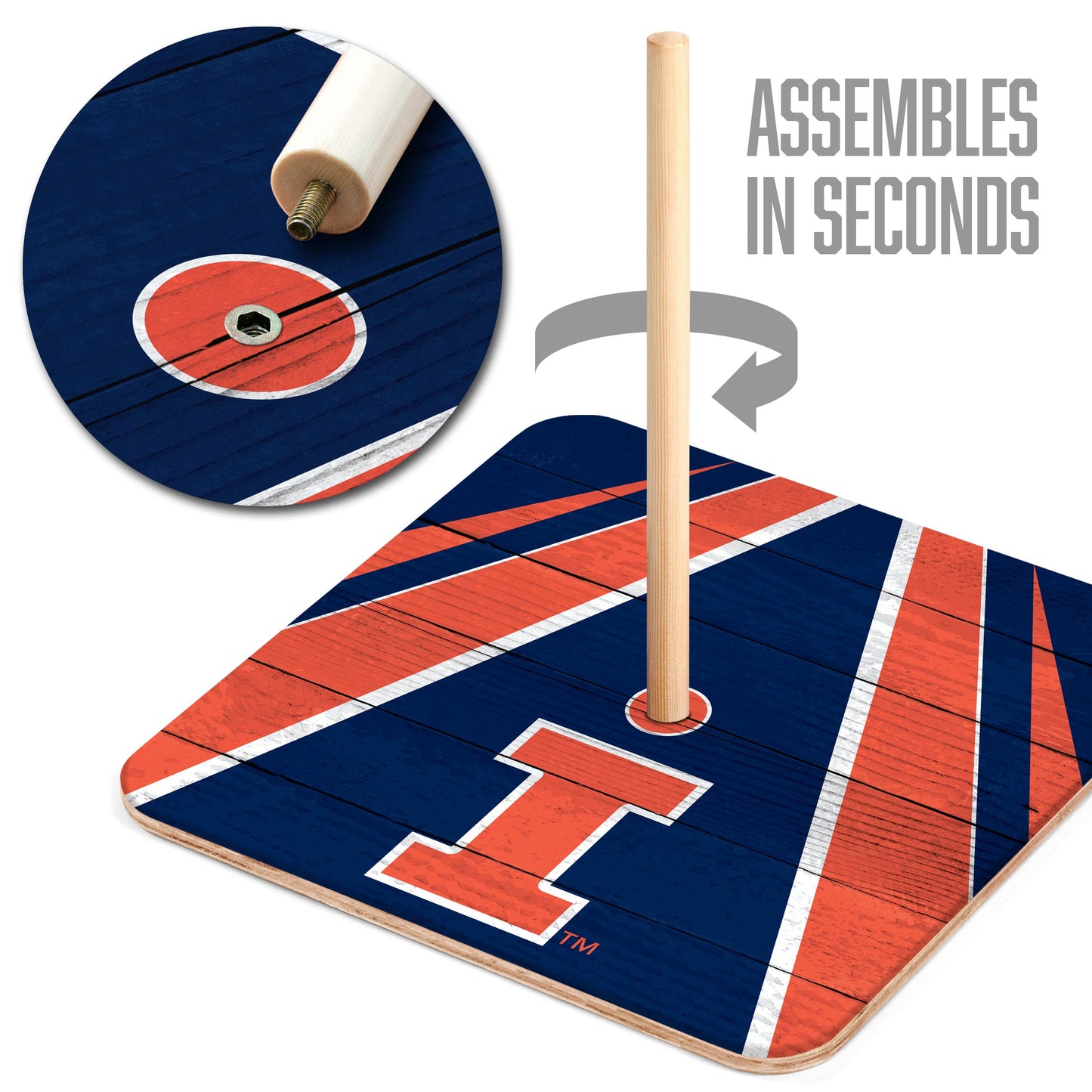 NCAA Illinois Fighting Illini Horseshoe Bag Game