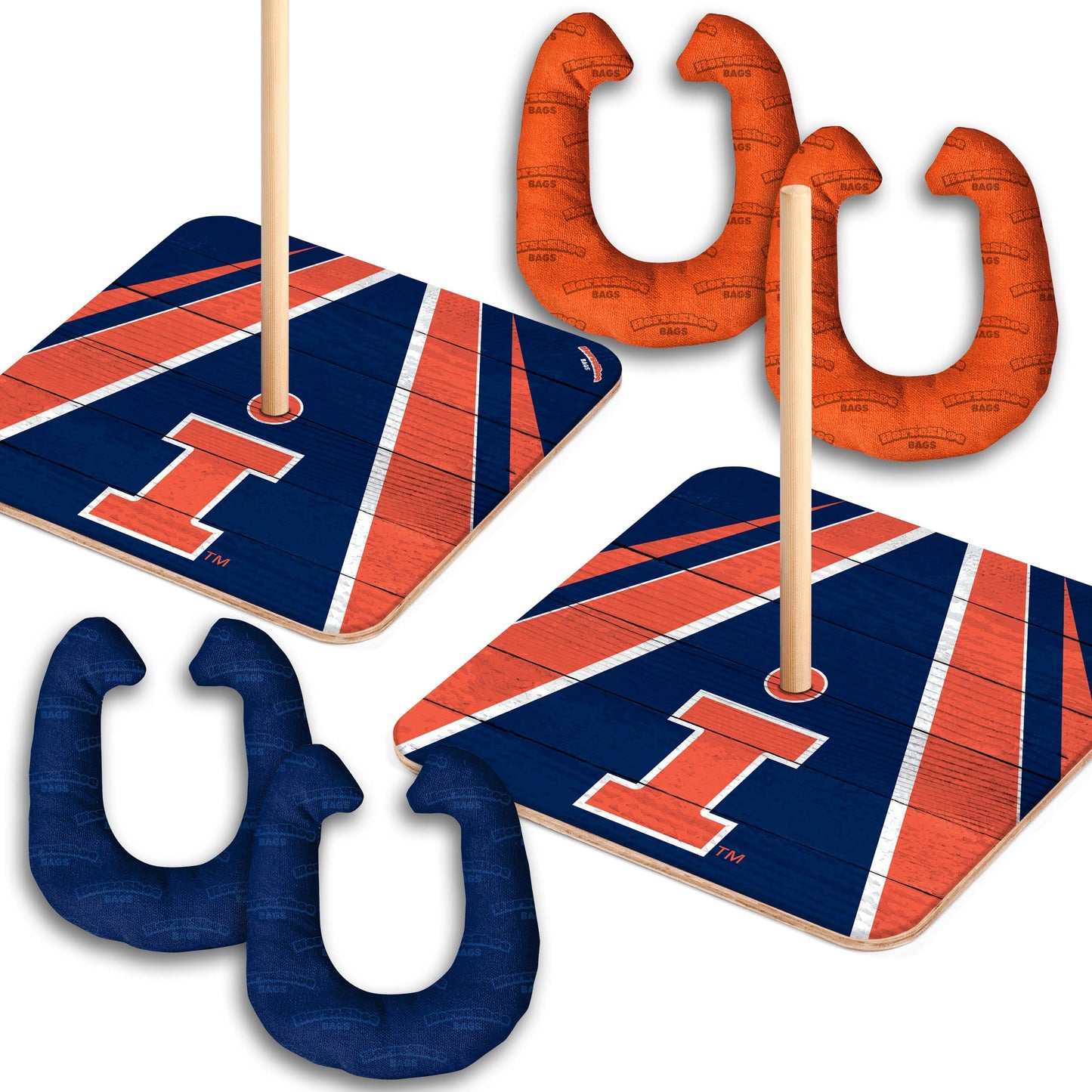 NCAA Illinois Fighting Illini Horseshoe Bag Game